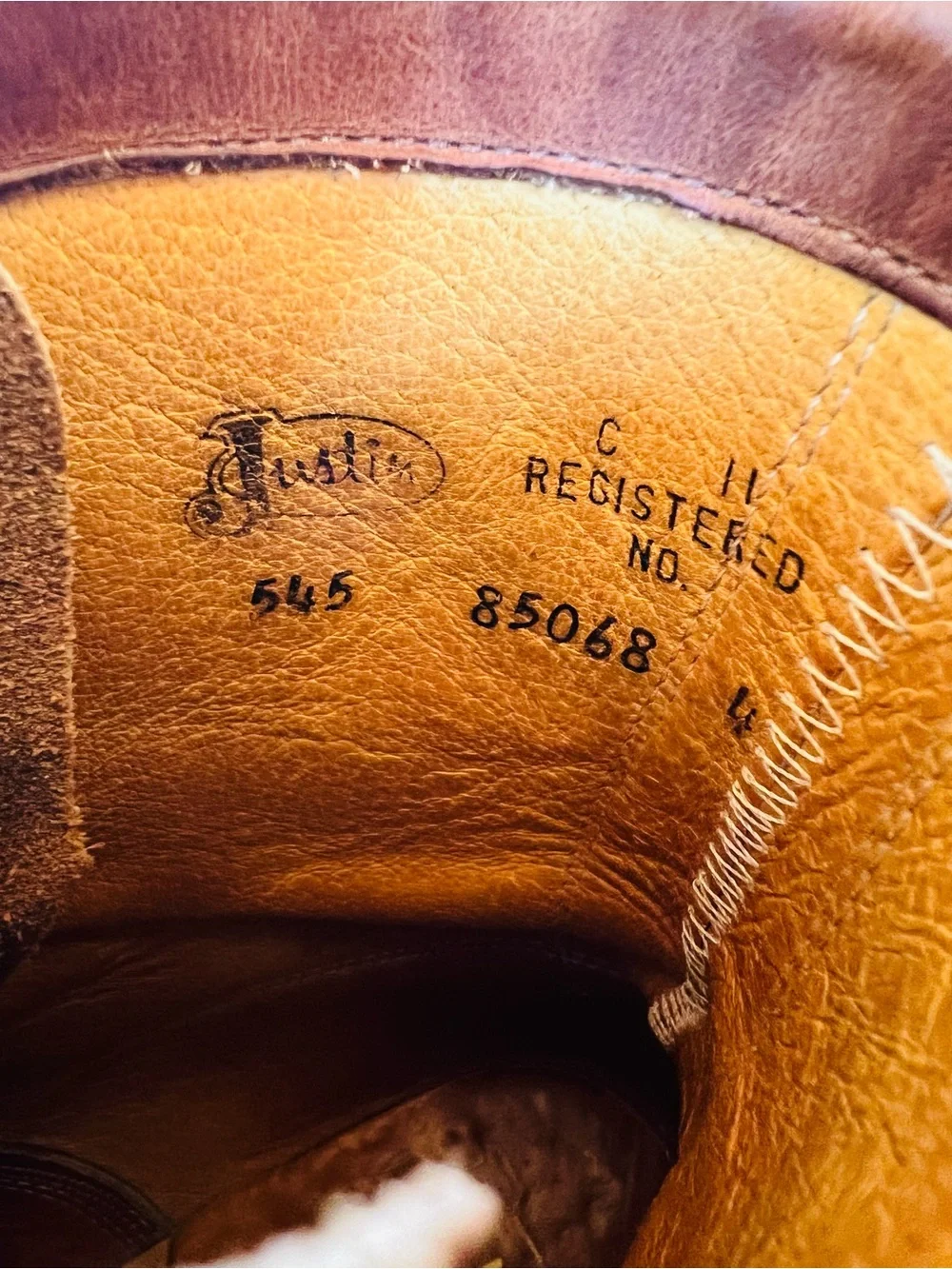 Justin Boots classic vintage